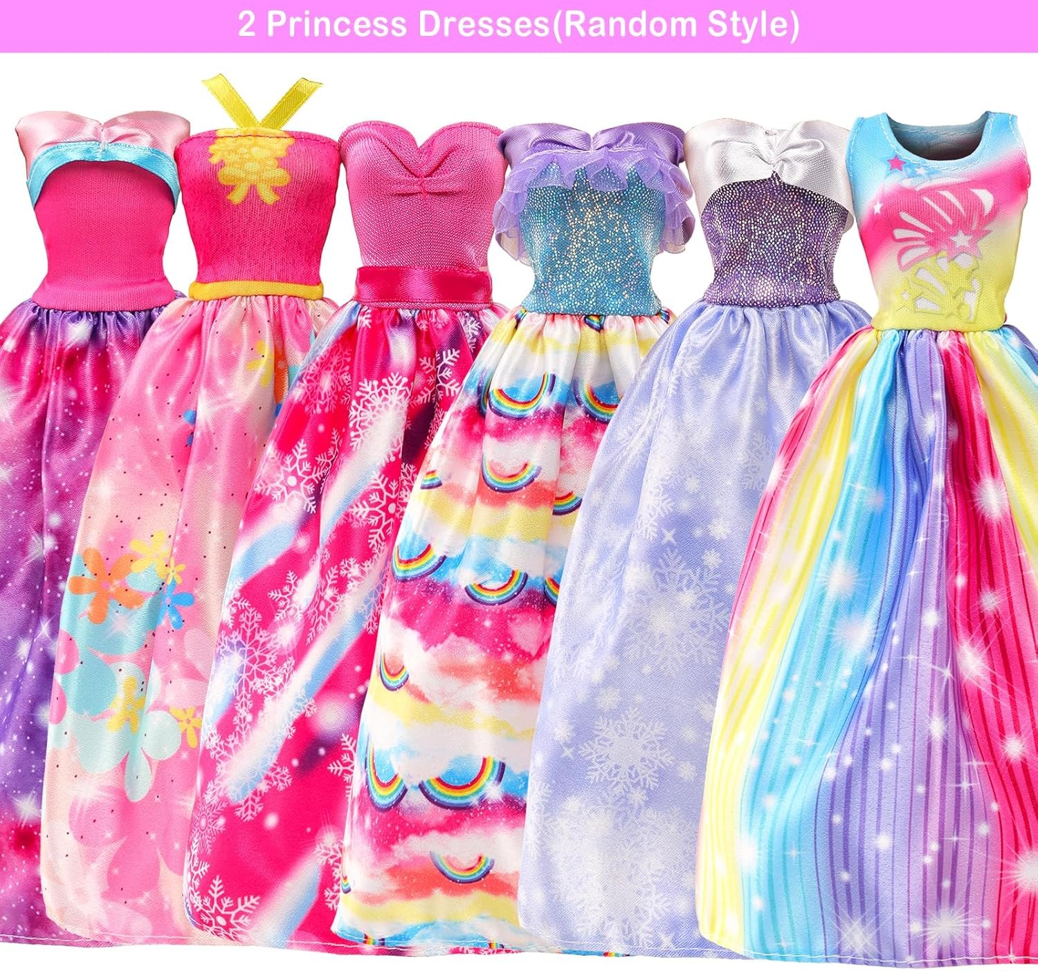 Набор одежды Miunana для кукол 30 см / 9 платьев / 3 топа / 3 брюки, фото №2