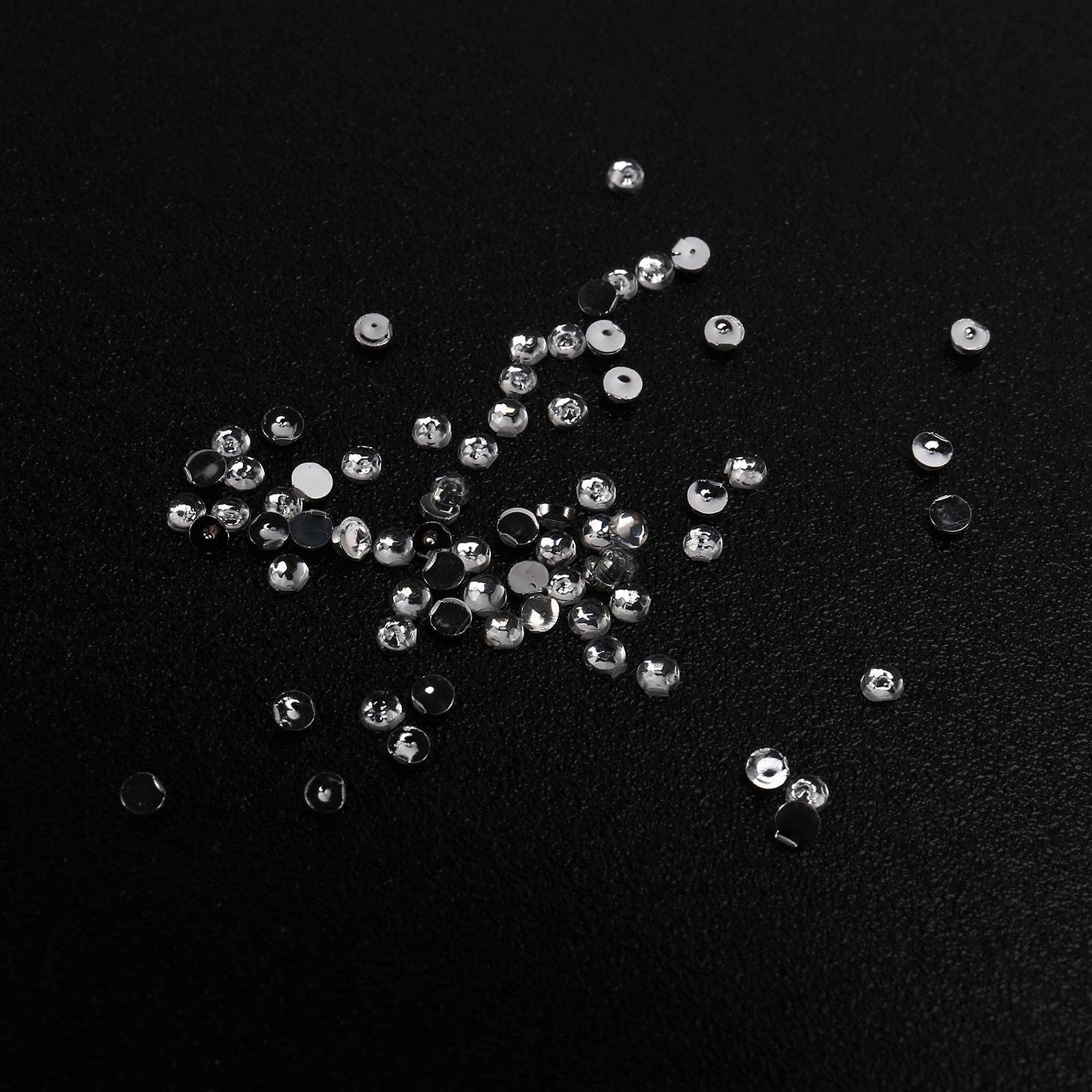 Стрази Срібні Кришталеві в Коробках для Манікюру Unas Art Блискітки 1.5мм Колесо, фото №6