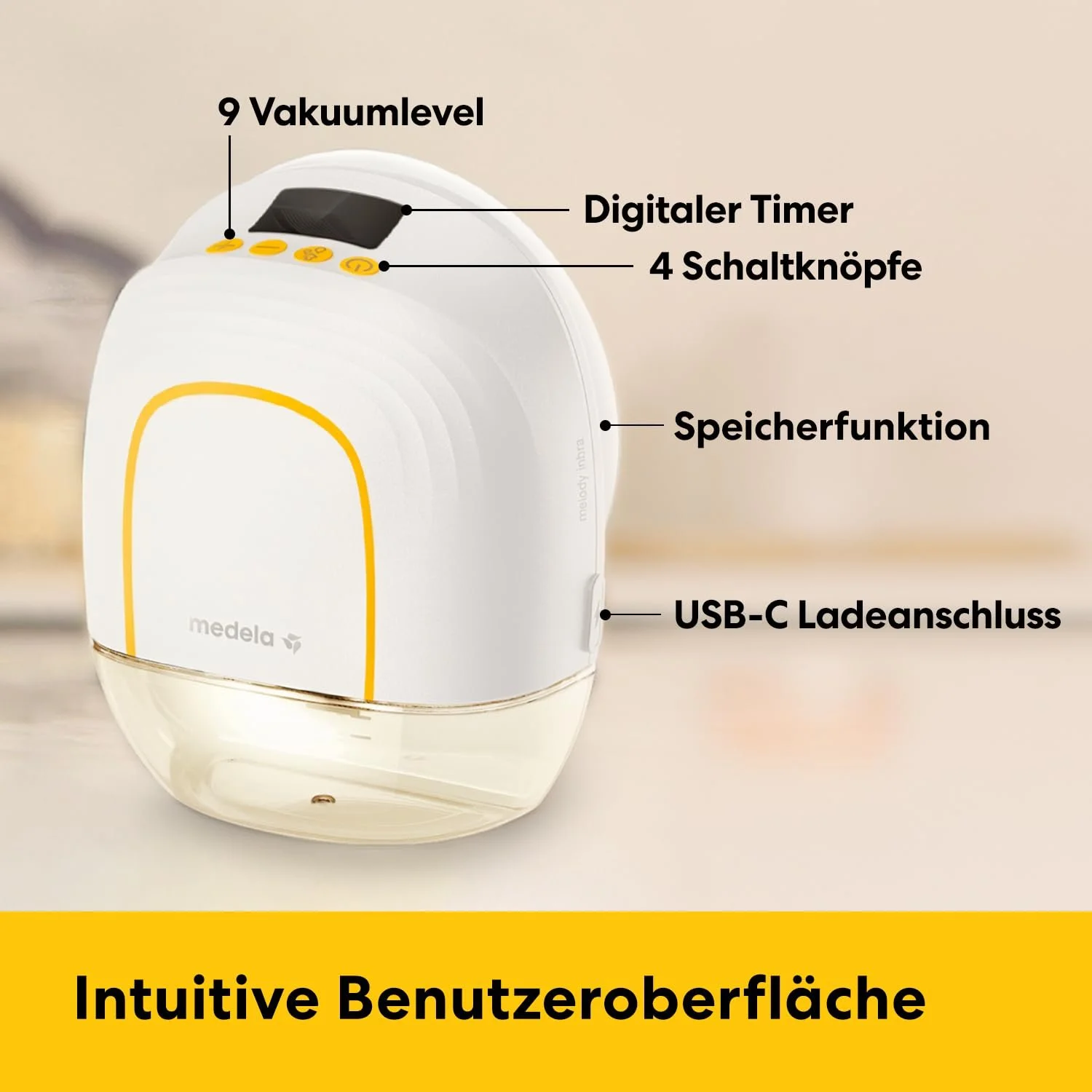 Молоковідсмоктувач електричний Medela Melody InBra Одинарний 2 режими 9 рівнів USB-C, фото №3 Молоковідсмоктувач електричний Medela Melody InBra Одинарний 2 режими 9 рівнів USB-C, фото №3