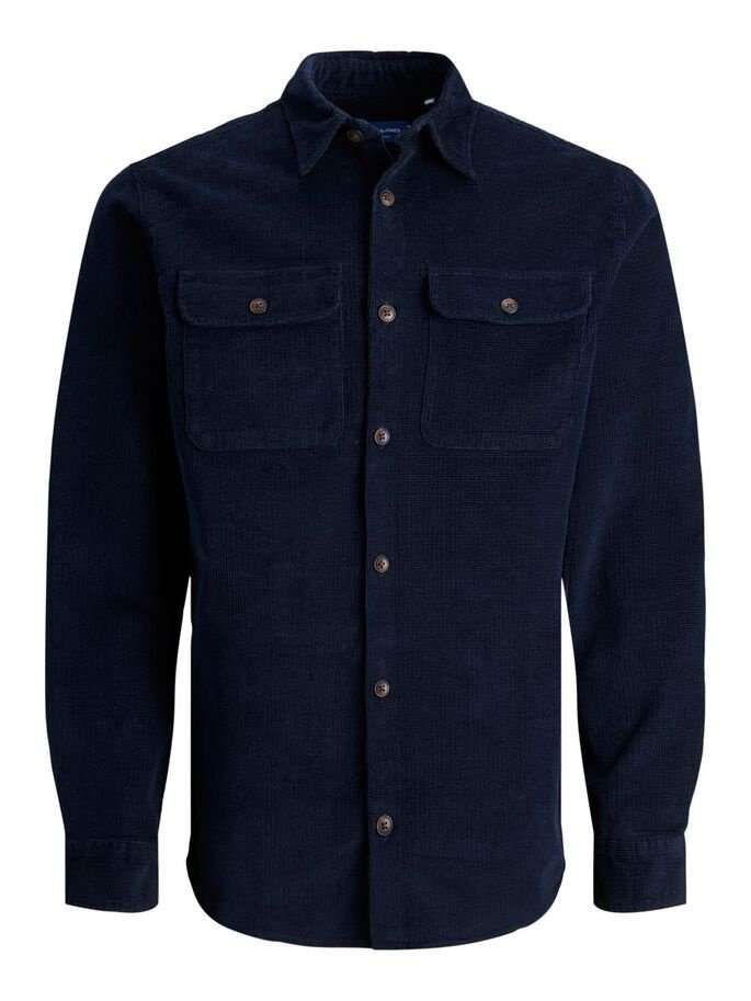 Рубашка Jack&Jones CORD OVERLS 12195966 Comfort Темно-синий M, фото №5