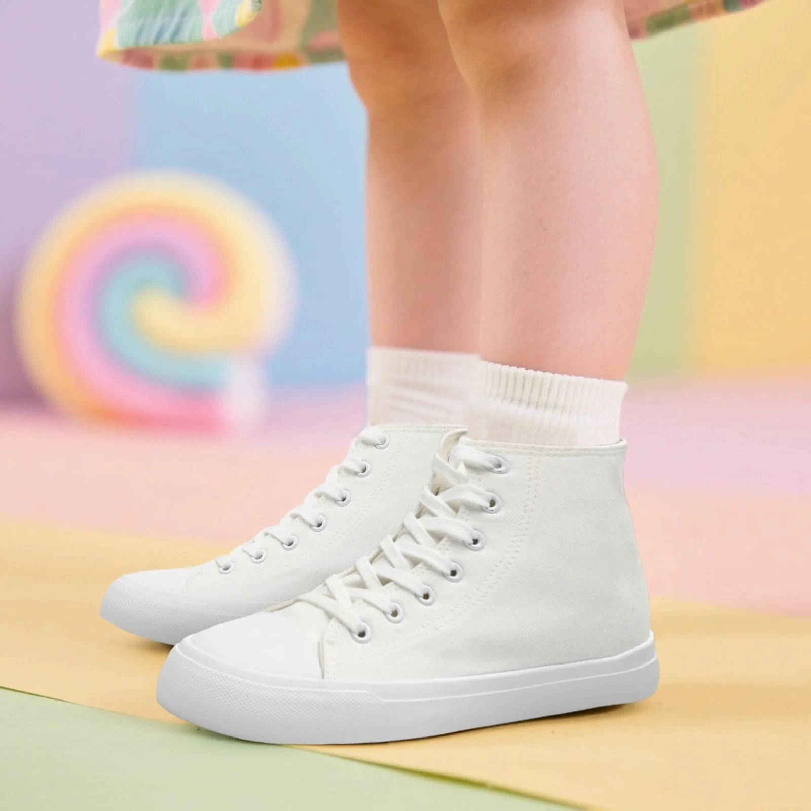 Кеды Canvas Sharllen Детские для девочек и мальчиков Высокие Спортивные Дышащие Повседневные, фото №2