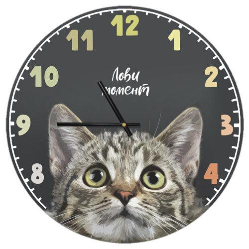 Настенные часы Presentville круглые Лови момент 36 см  CHR_P_20A033, фото №1