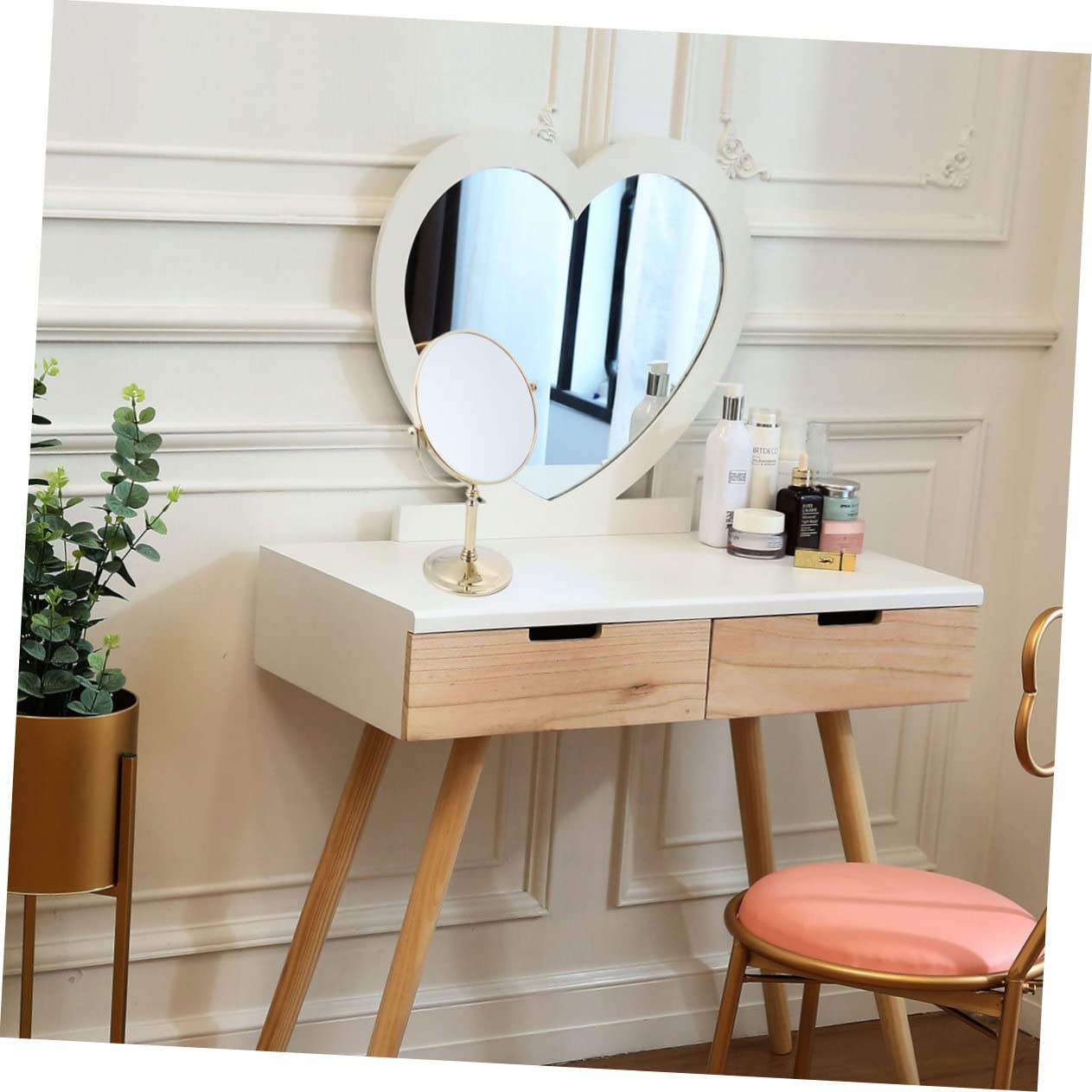 Зеркало Angoily переносное с подставкой круглое увеличительное настольное, фото №7 Зеркало Angoily переносное с подставкой круглое увеличительное настольное, фото №7