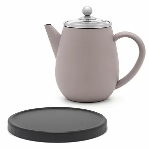 Чайник-заварник Міні Подвійні Стінки 0.5 літра Бетонно-Сірий Ізольований - Фото 1