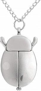 Часы-ожерелье Женские Fenkoo LadyBug Серебристый циферблат Кварцевый Аналоговый, серебристый synthetic.ua - Фото 1