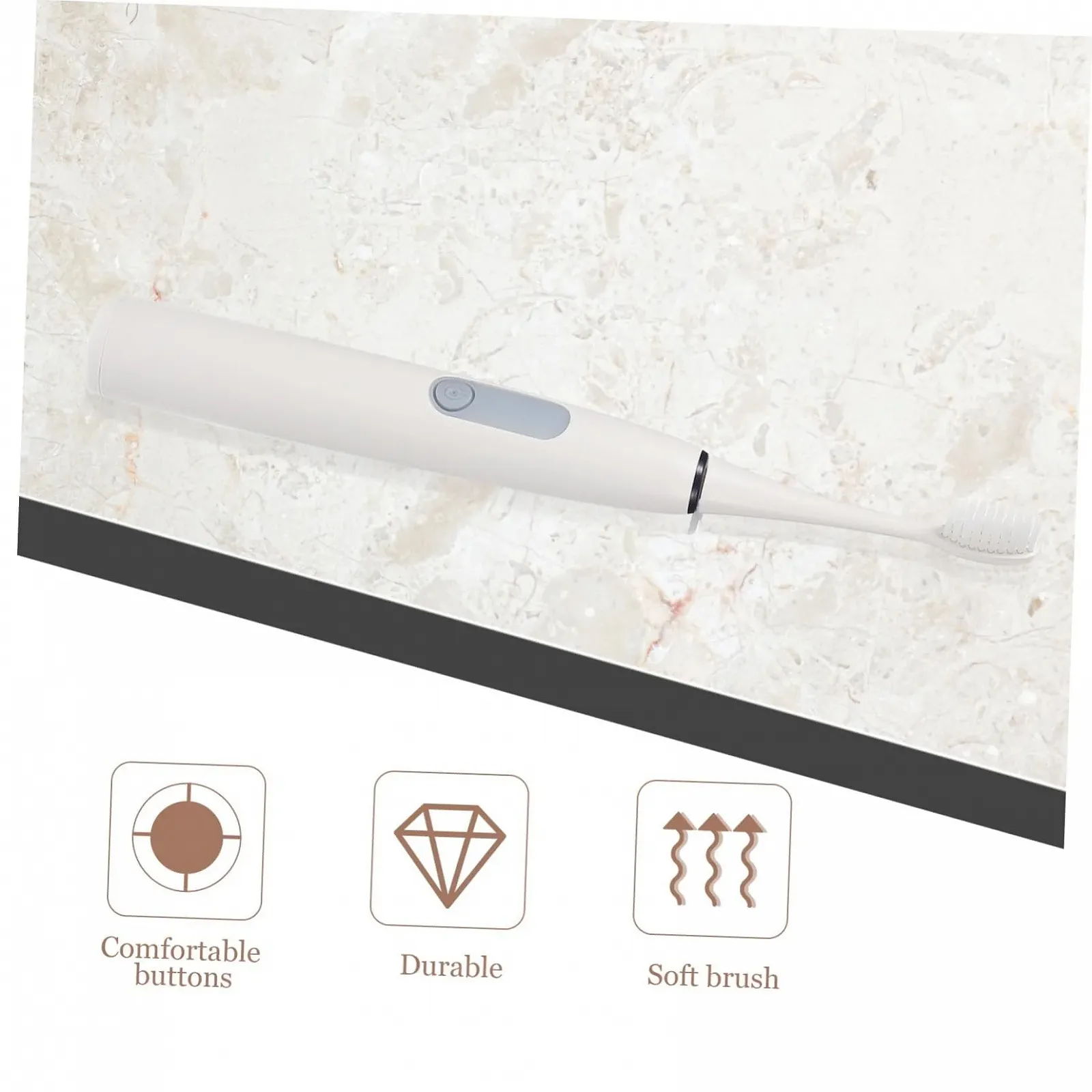 Набор электрических зубных щеток Gatuida 3 шт. детские дорожные Цвета земли, фото №2