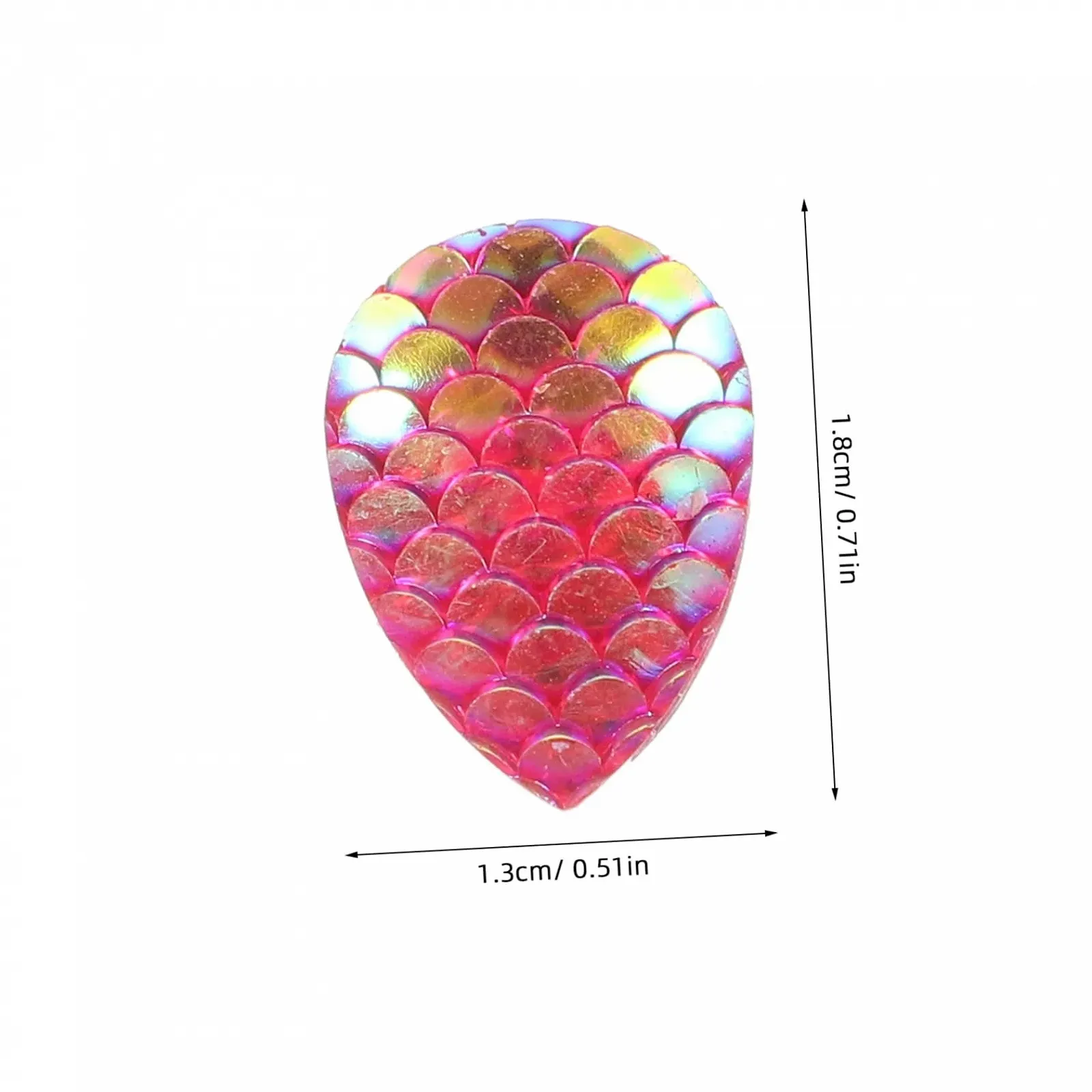 Стразы Плоские, 50 шт., смола, рыбья чешуя, блестящие, для рукоделия, с плоской задней стенкой, для самодельных украшений, аксессуары для одежды, чехлов для мобильных телефонов, для декора, фото №4