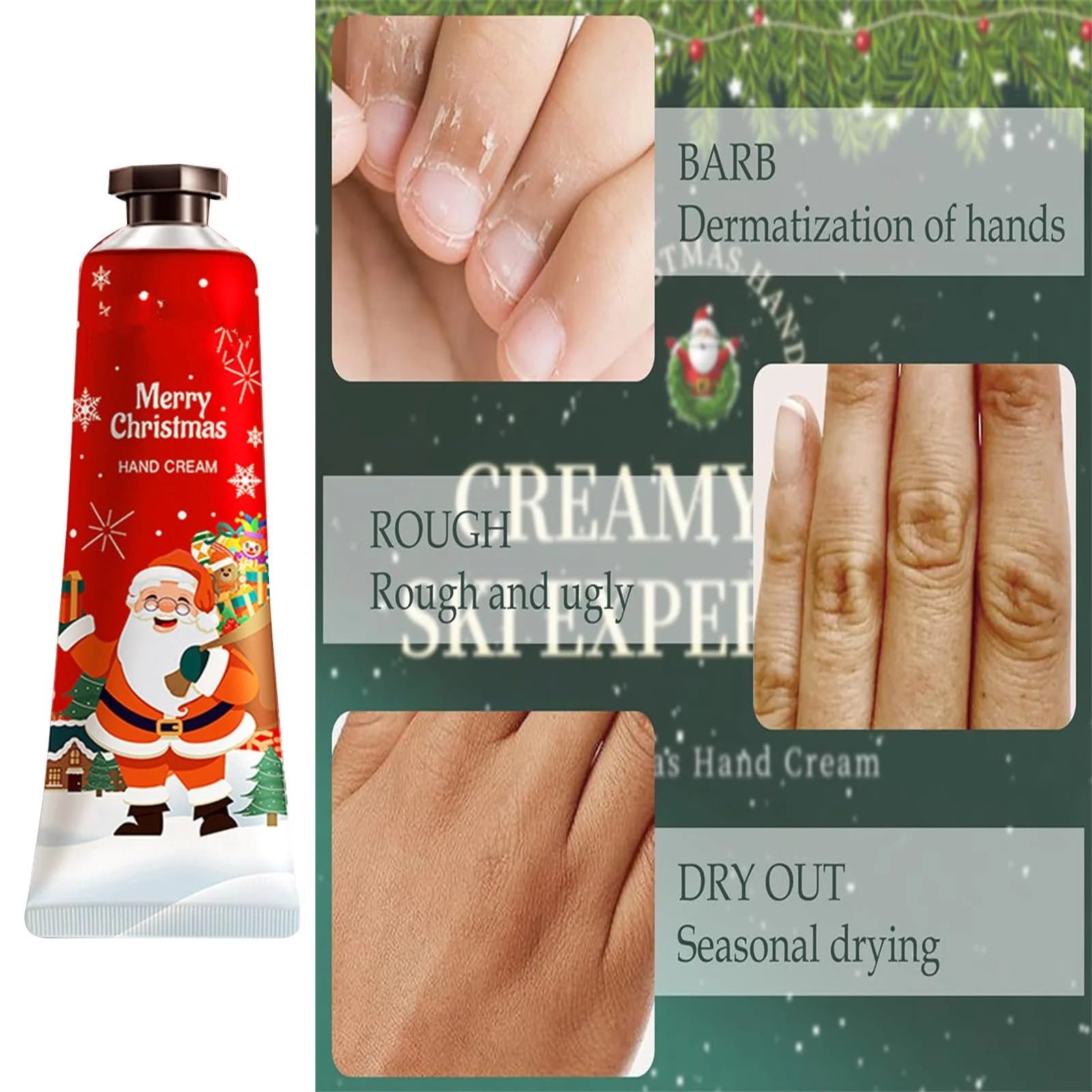 Набір Різдвяних Кремів для Рук, 5 шт, фото №7