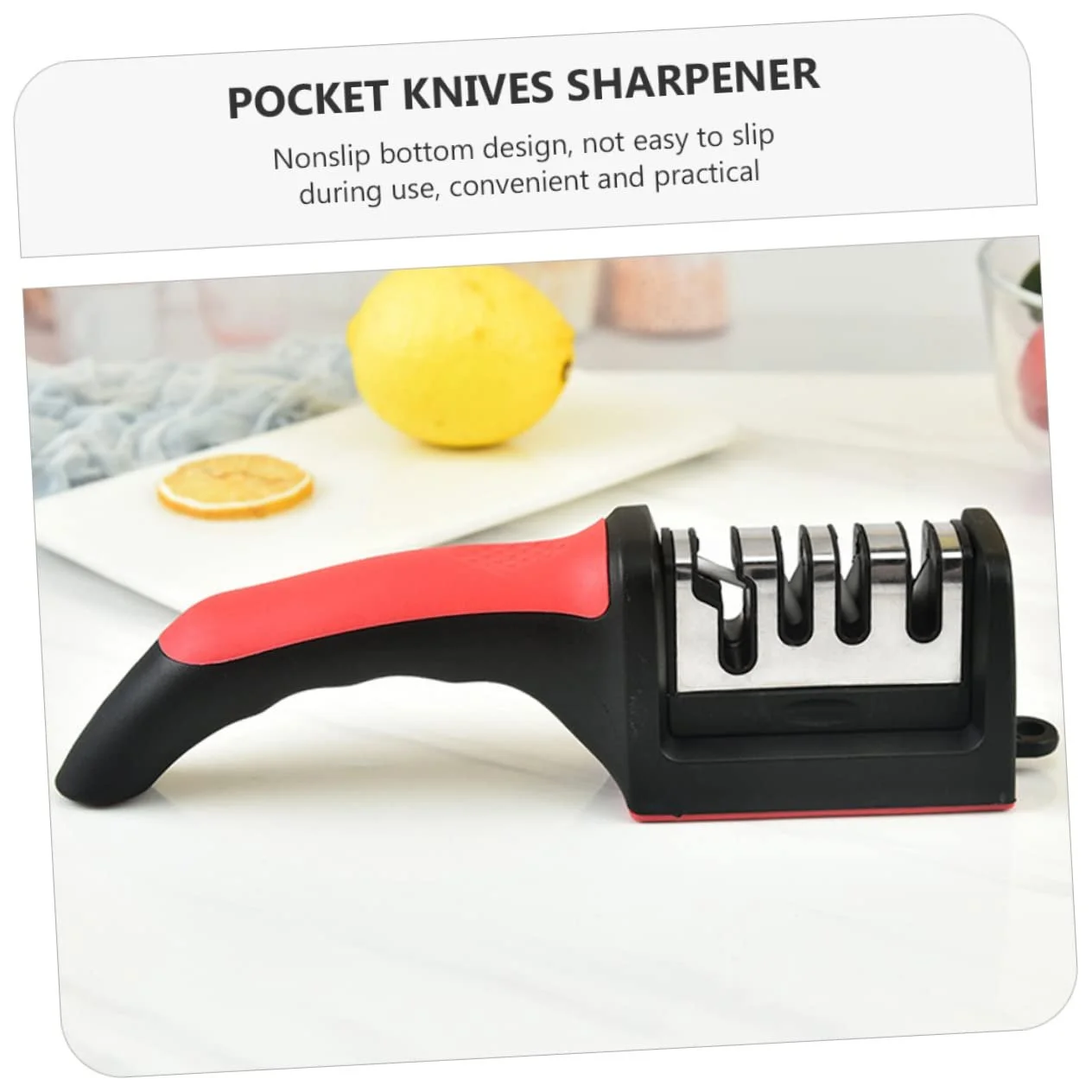 Точило для ножів та ножиць ручна міні 4 штуки, фото №5