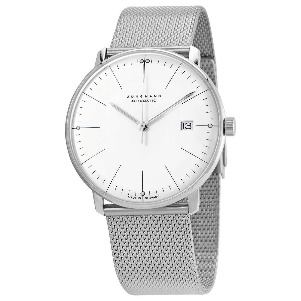 Часы Автоматические JUNGHANS Max Bill 27/4002.46 Серебристый, серебристый, Классические, фото №1