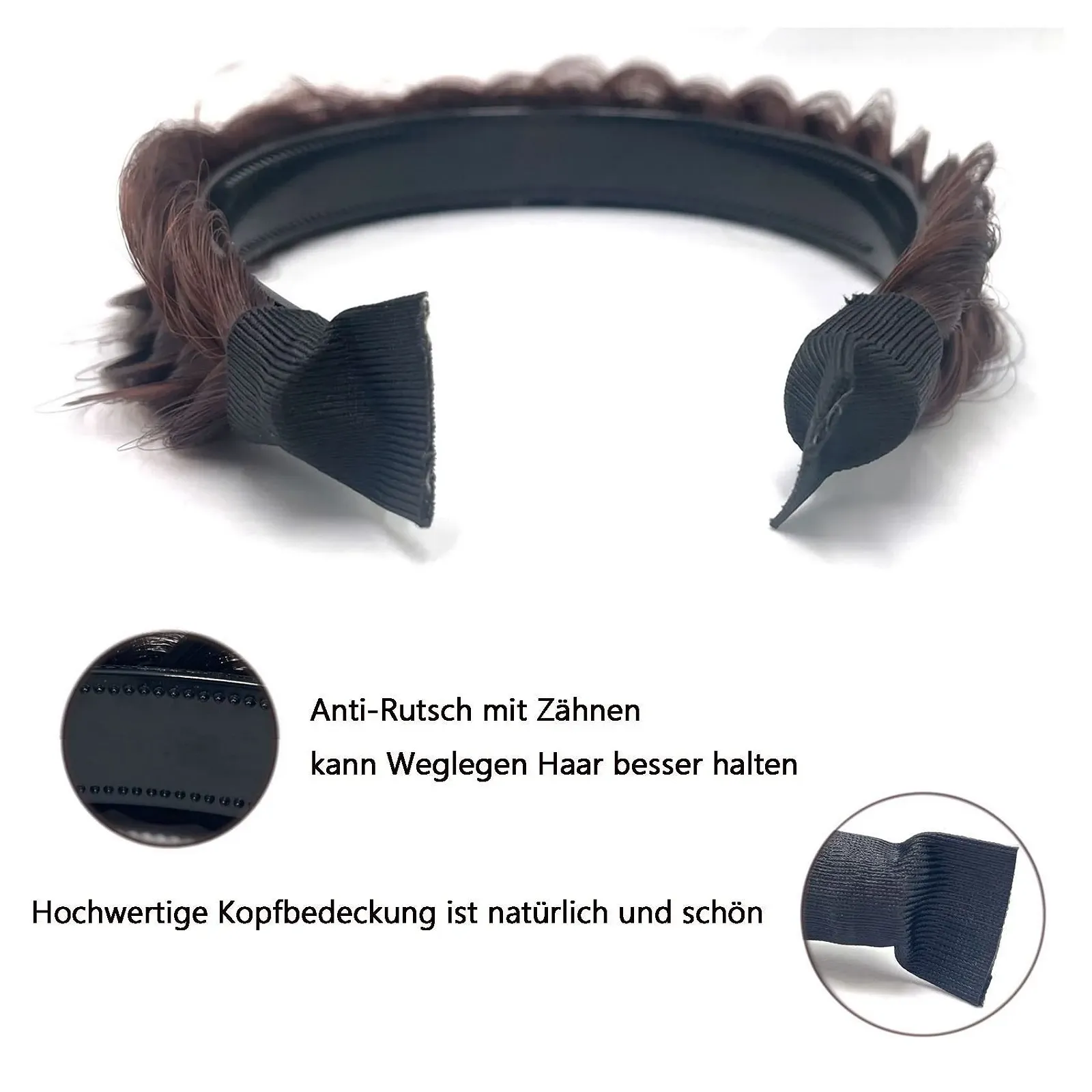 Обруч TOECWEGR Плетене волосся, фото №2