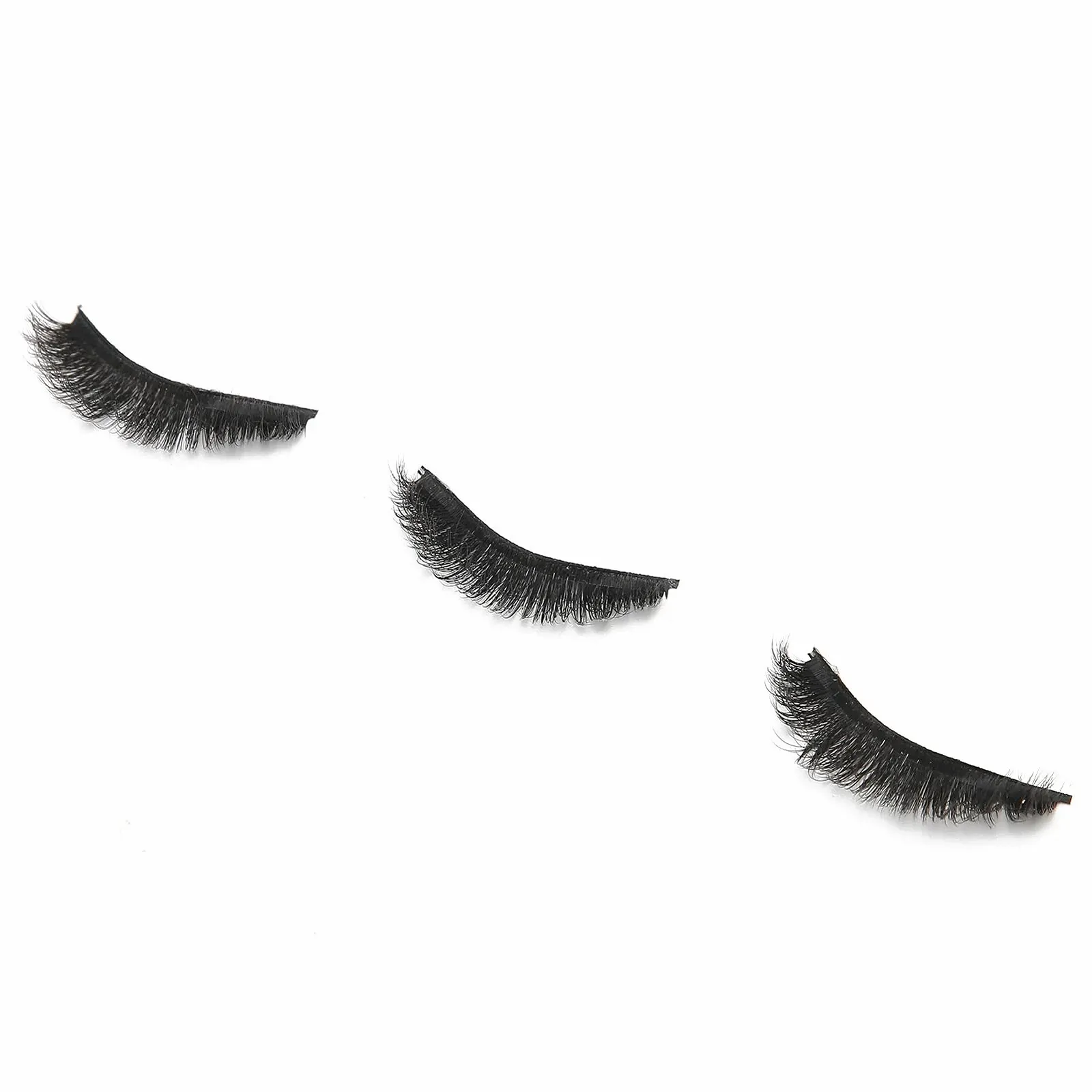 Накладные ресницы Fluffy Длинные Толстые Кудрявые Натуральные для ежедневного макияжа для кошачьего взгляда (E05), фото №7