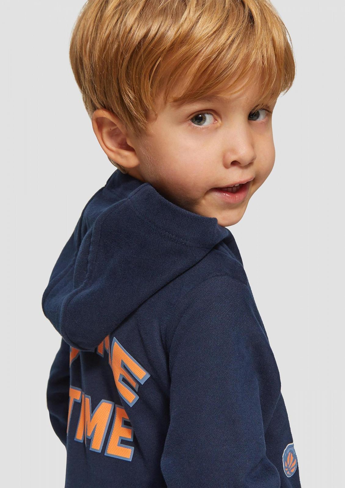 Толстовка s.Oliver для хлопчиків з принтом і вишивкою Толстовка з капюшоном і принтами, фото №2