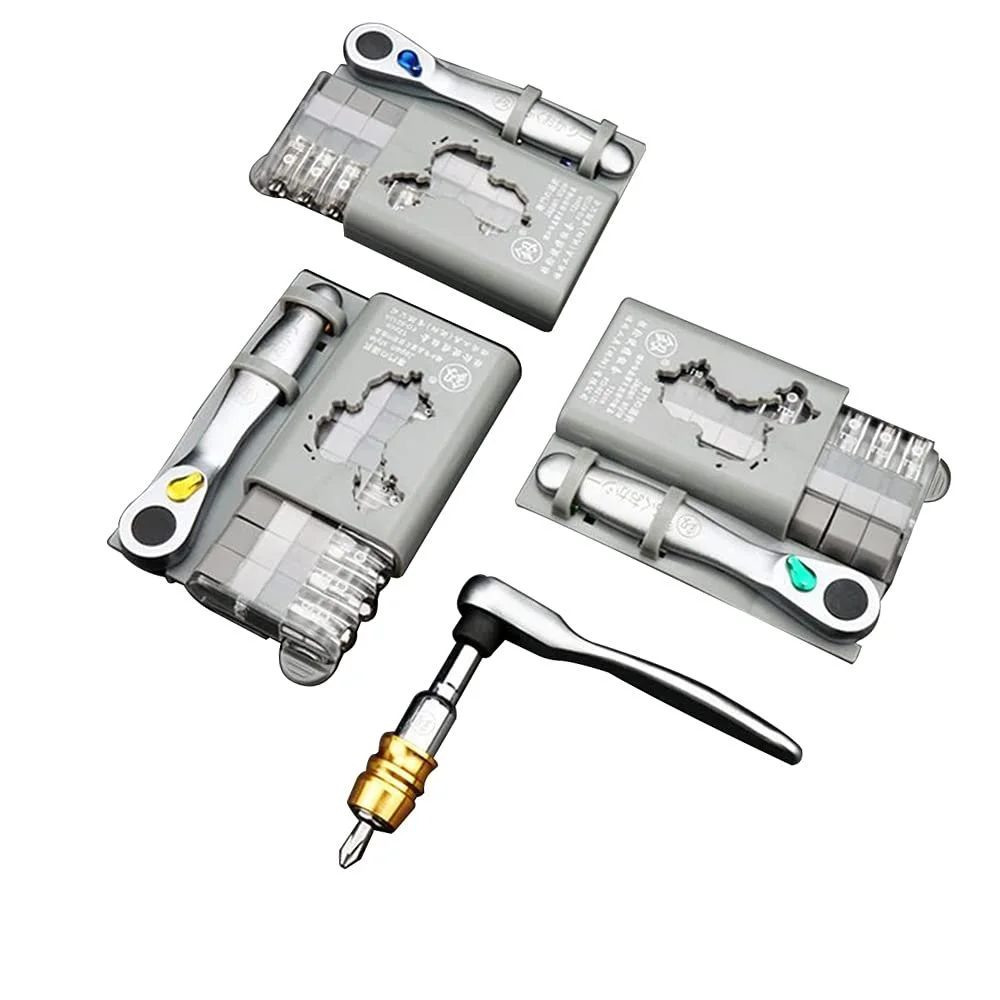 Набор отверток Mini 10 в 1 Torx Реверсивная Отвертка с плоской, треугольной для очков, часов, электроники, телефона, фото №1