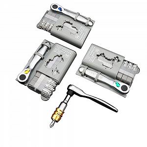 Набір викруток Mini 10 в 1 Torx Реверсивний Викрутка з плоскою, трикутною для окулярів, годинників, електроніки, телефону - Фото 1