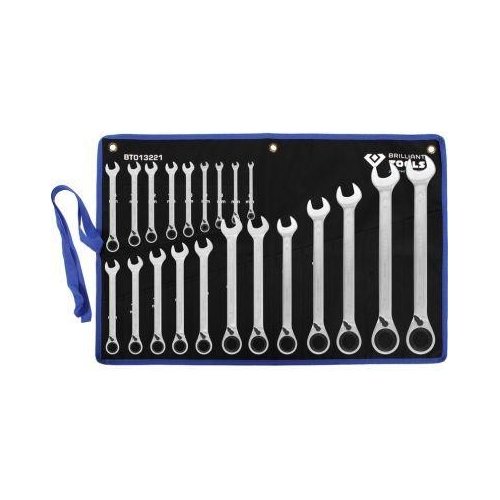 Набір накидних тріскачкових ключів KS TOOLS BT013221, фото №2