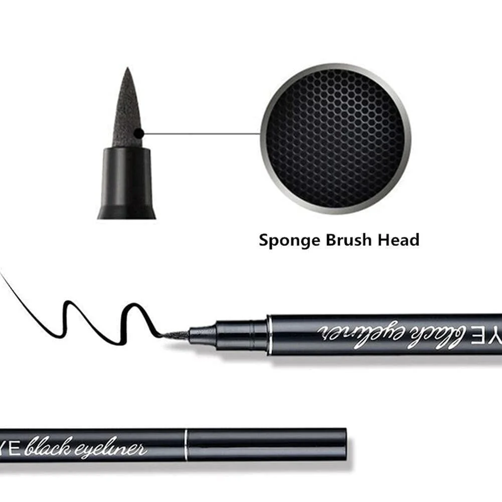 Підводка для очей Рідка Водостійка Чорний, фото №3