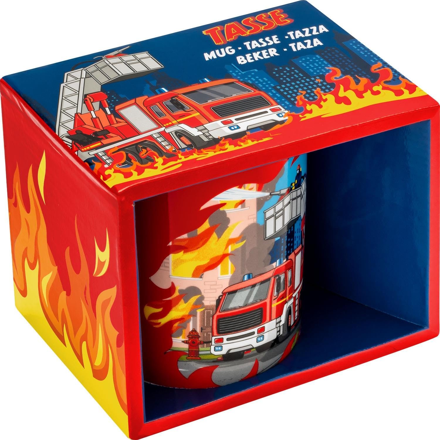 Дитяча чашка Sheepworld Пожежна бригада Фарфор 20 cl в подарунковій коробці, фото №4
