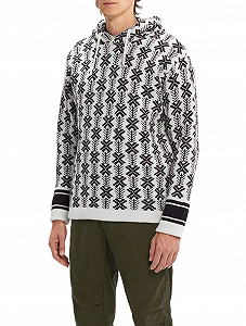 Худи CP COMPANY WOOL JACQUARD LOGO HOODIE - Фото 1
