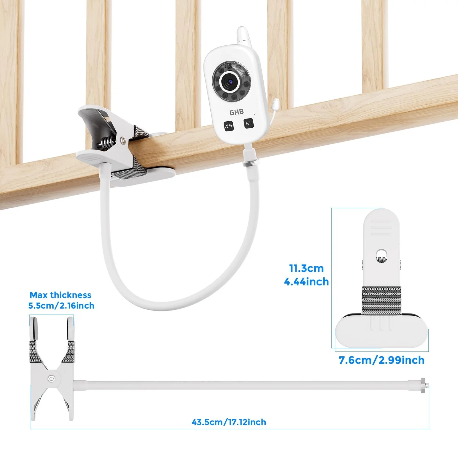Тримач для відеоняні Flexible Twist для GHB UU24 2.4 GHz, фото №5 Тримач для відеоняні Flexible Twist для GHB UU24 2.4 GHz, фото №5