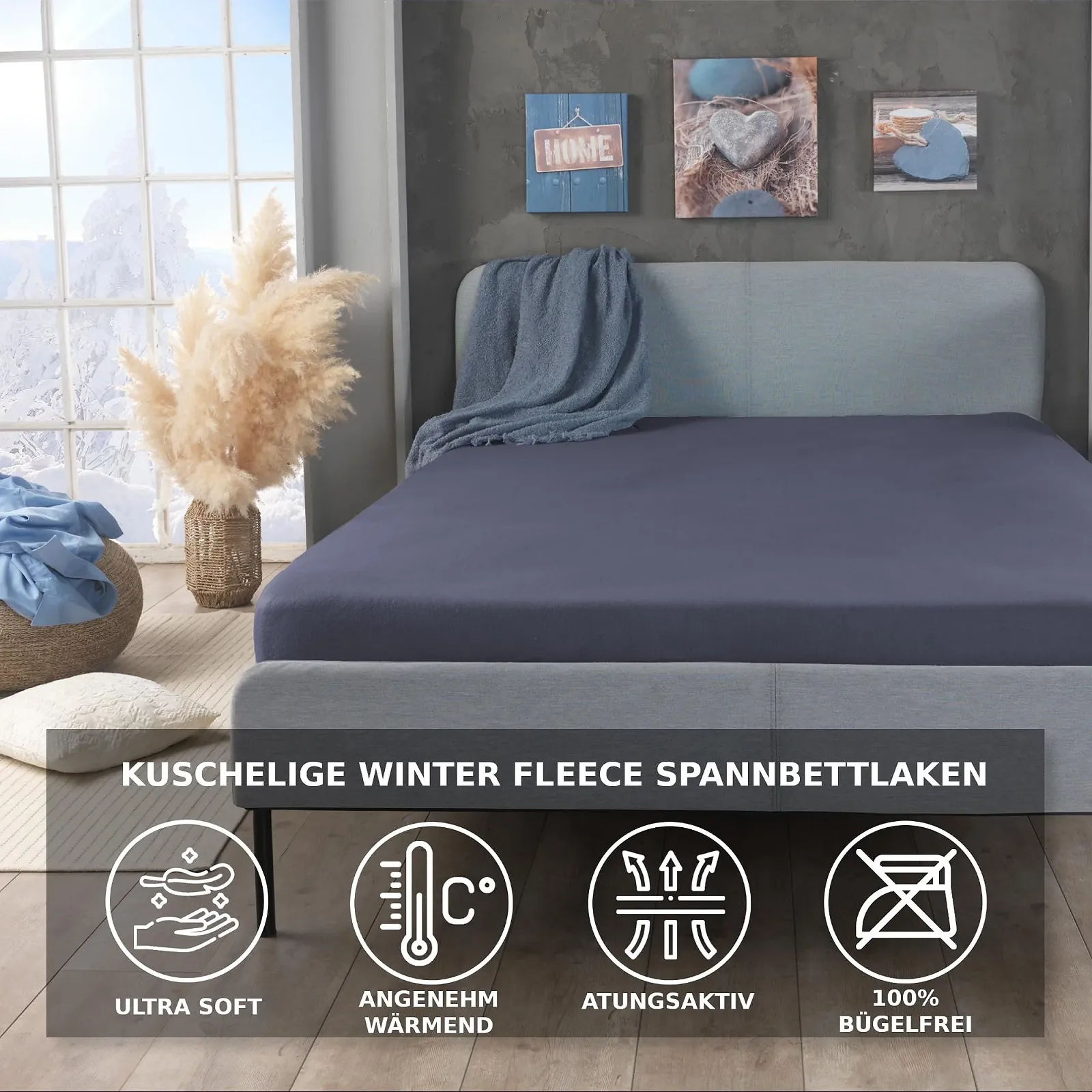 Простыня на резинке Malika
Зимняя термофлисовая простыня на резинке, мягкая, флисовая простыня на резинке, трикотажная простыня, пушистая мягкая плюшевая простыня, цвет: антрацит, размер: 140-160 x 200 см, фото №2
