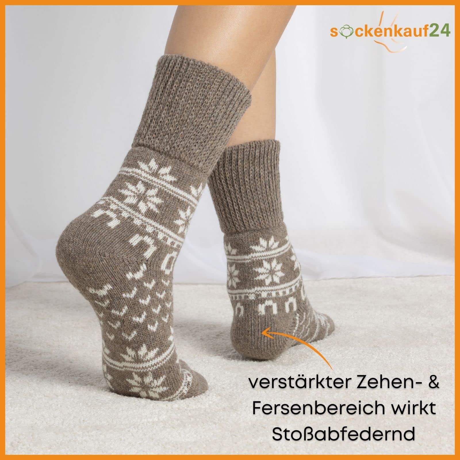 Вовняні зимові шкарпетки 2 пари, фото №5