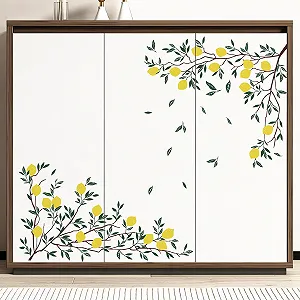 Настінна наклейка Supzone Lemon Tree Lemon Branch Green Leaves - Фото 1