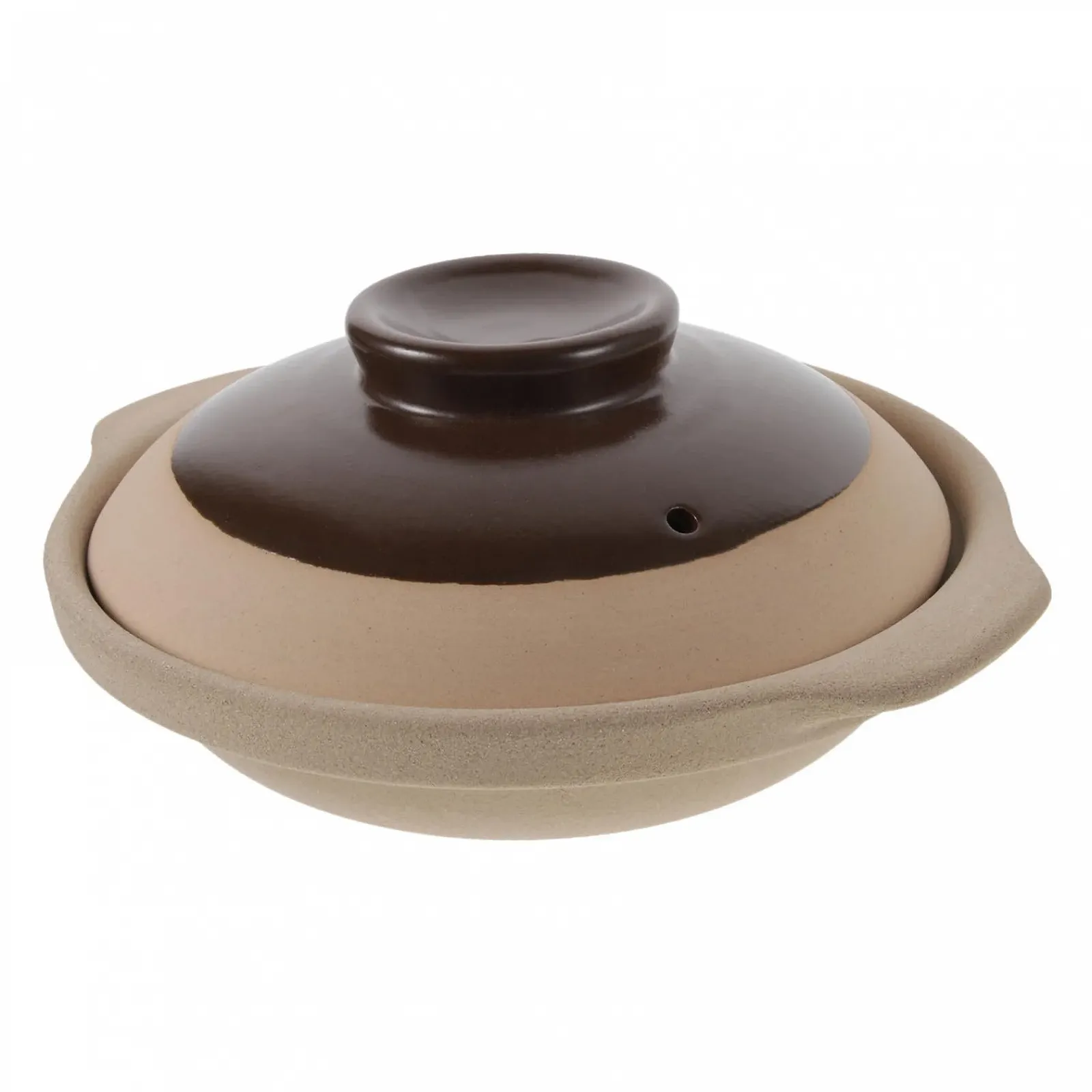 Кастрюля-жаровня POPETPOP Керамическая Термостойкая Кислотостойкая и щелочестойкая С крышкой и двойными ручками для газовых и керамических плит, фото №1