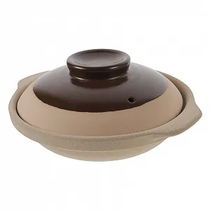 Кастрюля-жаровня POPETPOP Керамическая Термостойкая Кислотостойкая и щелочестойкая С крышкой и двойными ручками для газовых и керамических плит - Фото 1