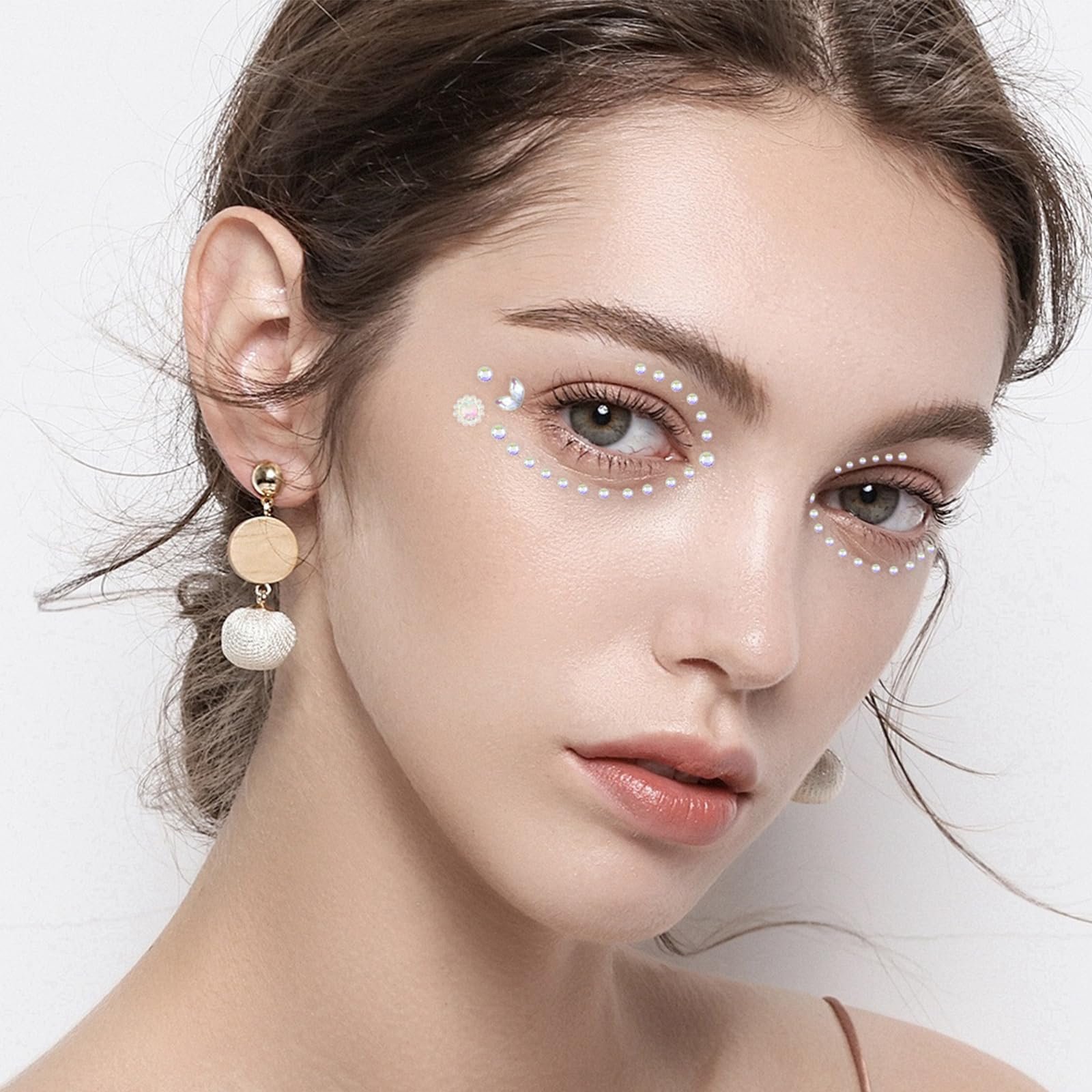 Самоклеящиеся кристаллы для лица 892 шт. Акриловые камни для макияжа, DIY поделок, тела, ногтей, украшения для вечеринок, фото №7