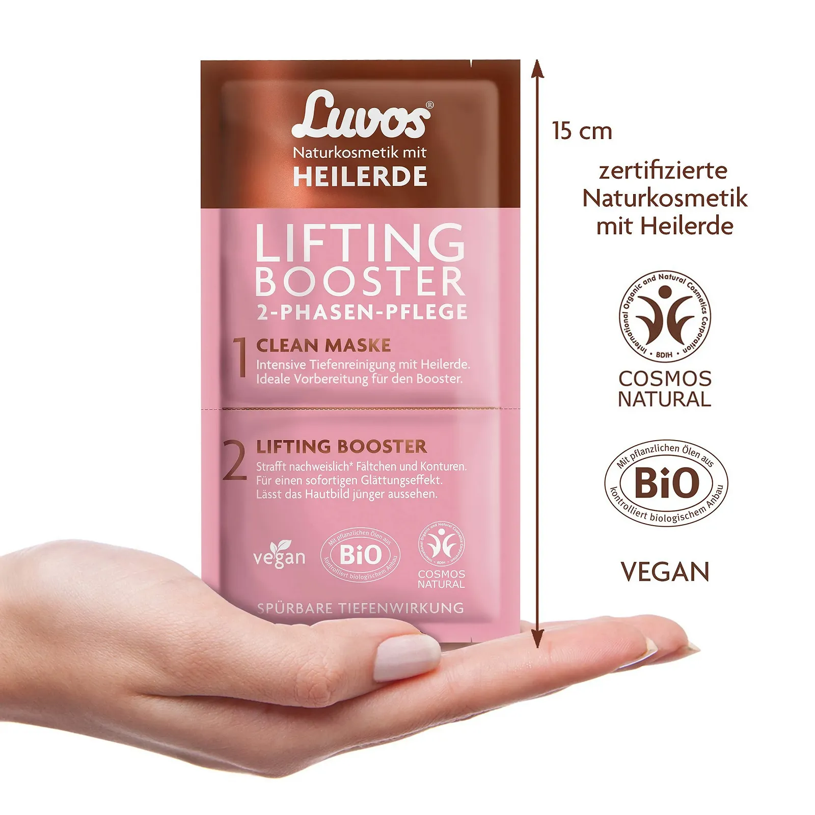 Крем Luvos Lifting-Booster Lifting, Очищающая маска для лица с мгновенным эффектом, 1 x 9,5 мл (1 шт. в упаковке), фото №3