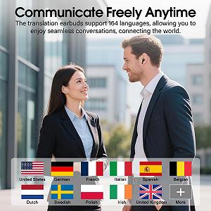 Наушники-переводчики AI, 48 часов, 3-в-1, голоса в реальном времени synthetic.ua - Фото 1