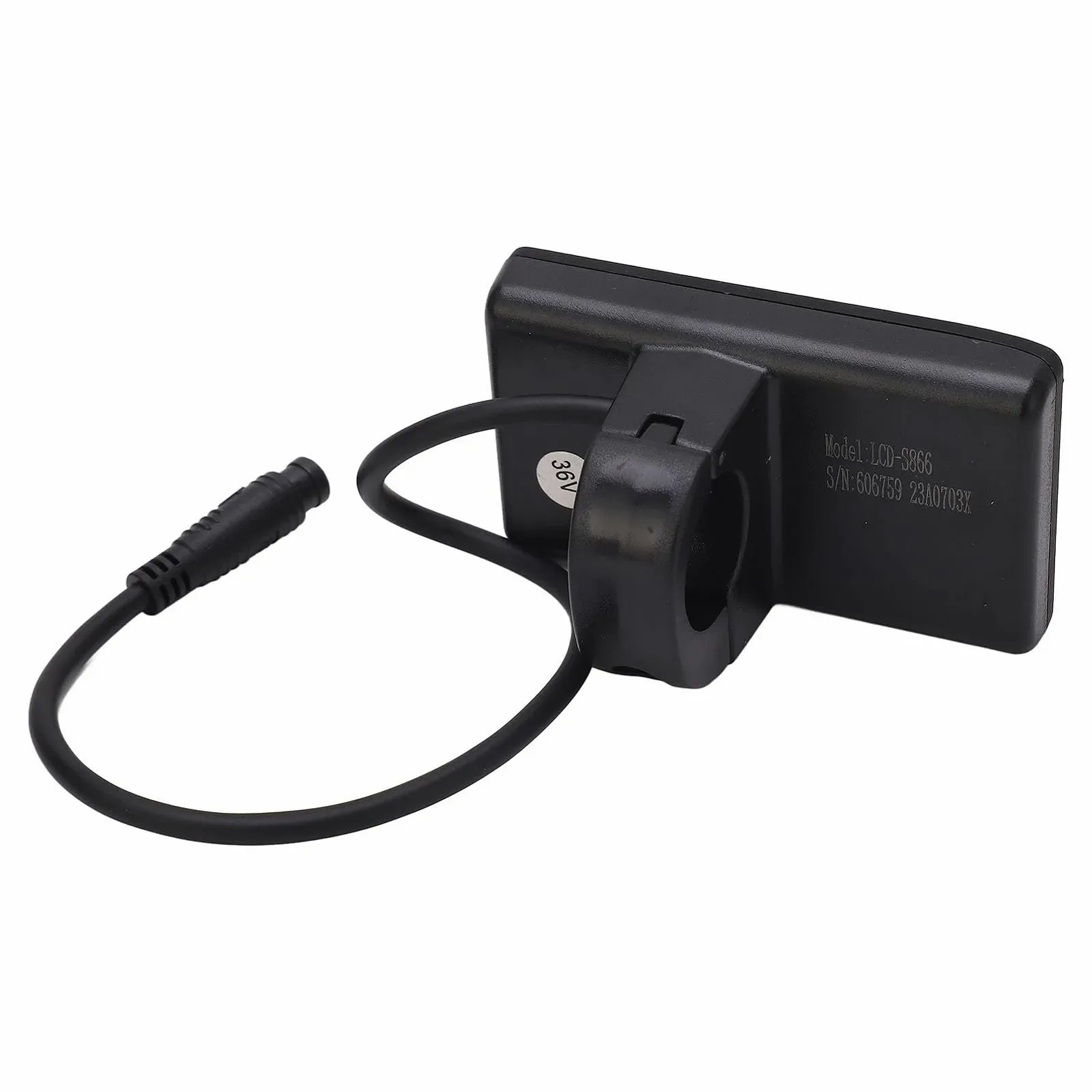 LCD-дисплей для электровелосипеда Waterproof 6P Connector для горных велосипедов 24В-60В IP65 22.2 мм ABS, фото №3