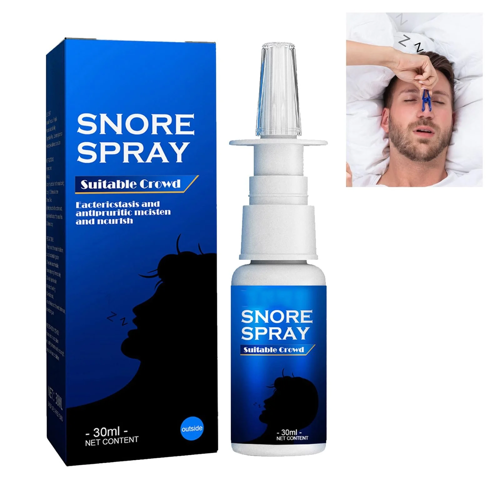 Спрей проти хропіння A Quiet Spray, для відновлення сну, фото №1