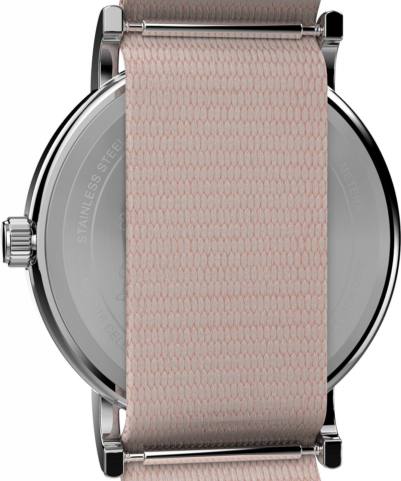 Жіночий аналоговий годинник Timex TW2W33200 кварцовий з нейлоновим ремінцем, рожевий, Ремінець, фото №4
