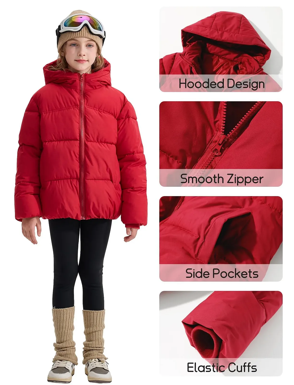 Куртка зимова Happy Cherry для хлопчиків, тепла, дитяча, з капюшоном, фото №5