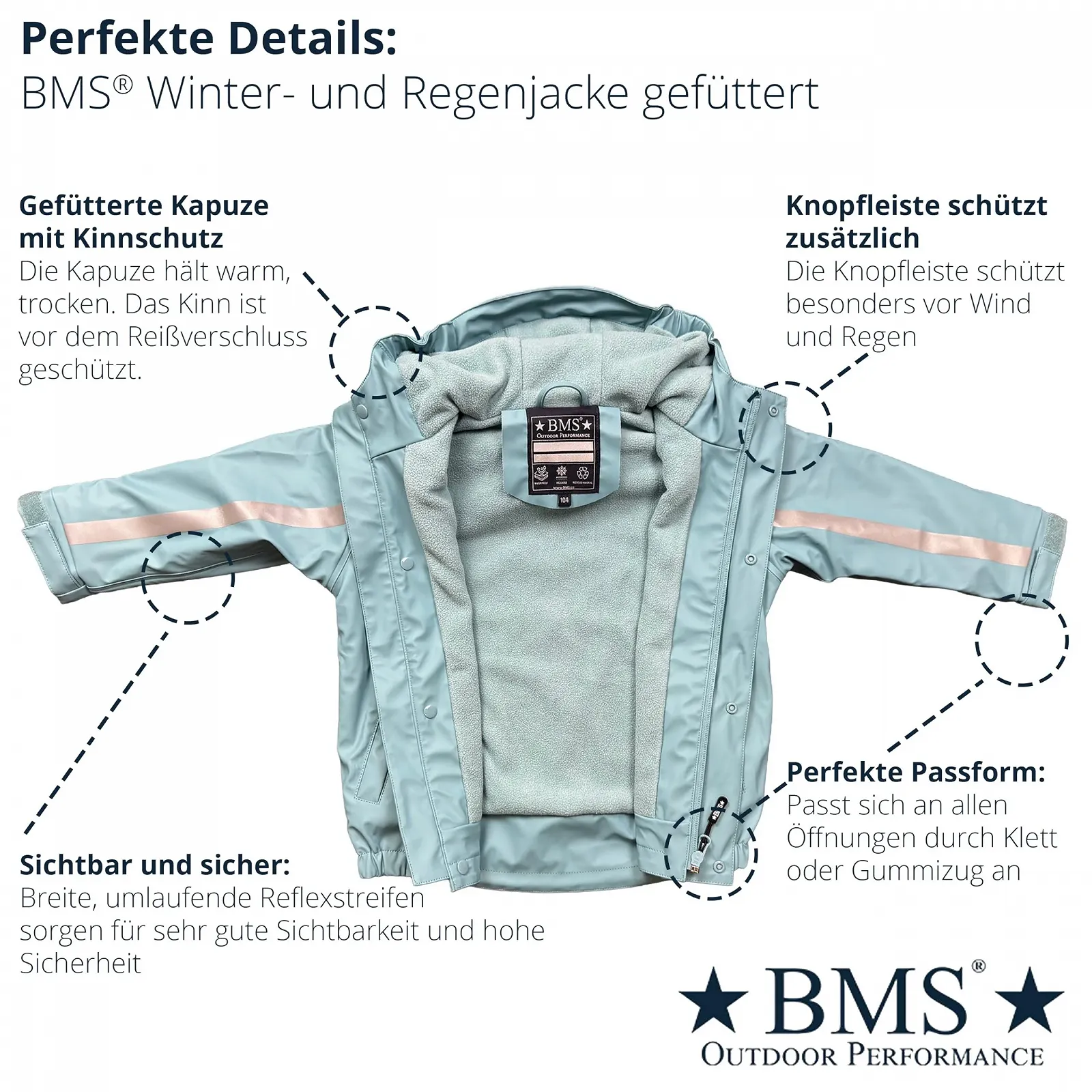 Флісова куртка-дощовик BMS, фото №2
