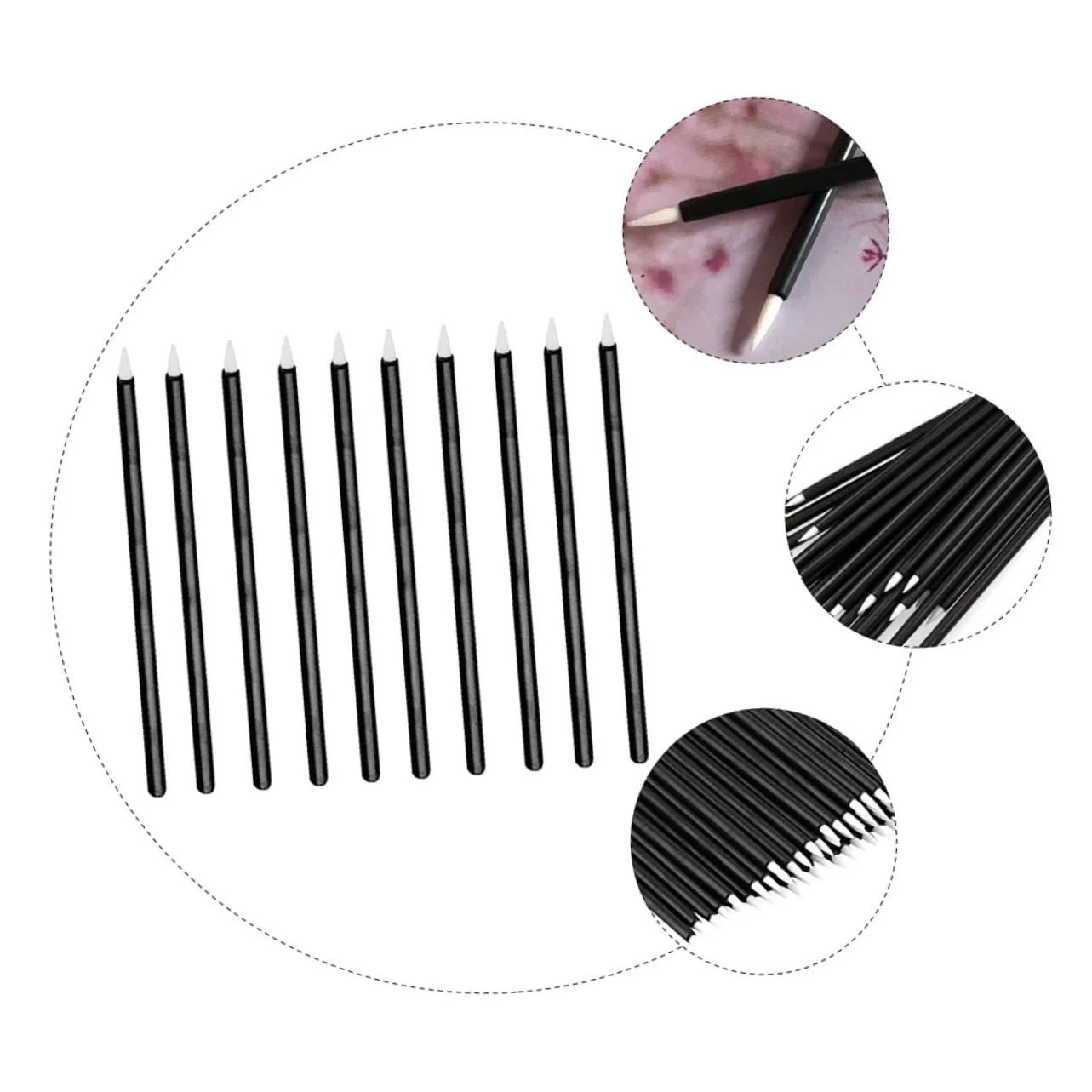 Аплікатори Lurrose одноразові для підводки очей, 100 шт, фото №4