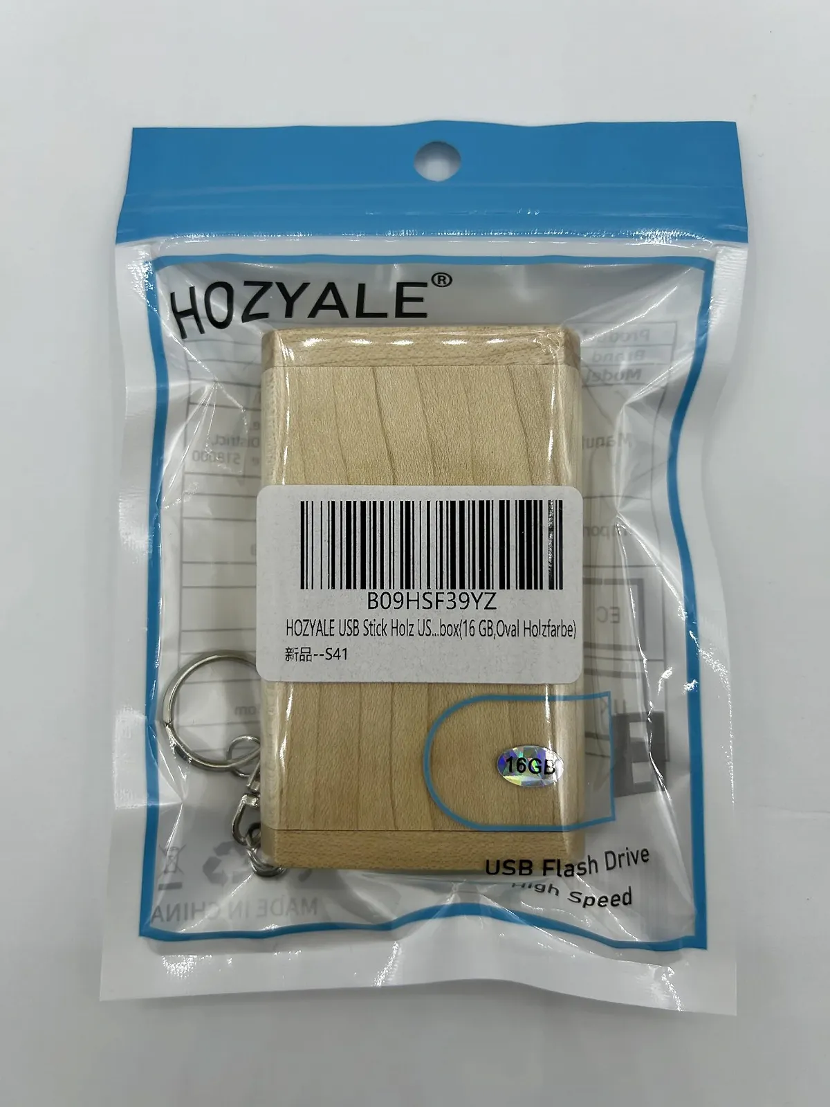 USB-накопичувач Wooden 16GB USB 2.0 Oval Wood, фото №6