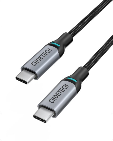 Кабель Choetech XCC-1002-GY, преміум якість USB 2.0 C-тато/C-тато 1,8 м, фото №1
