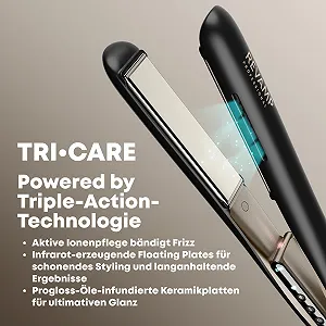 Выпрямитель для волос REVAMP Enigma Tri Care Ion Ceramic Infrared Progloss Oils Professional 130-235°C synthetic.ua - Фото 1