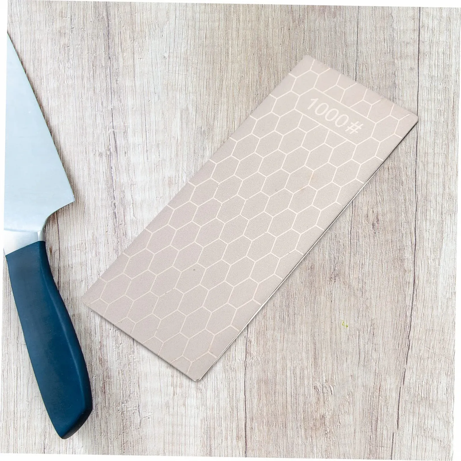 Точилка для ножей Mobestech алмазная портативная односторонняя сотовая с нескользящим основанием, фото №5