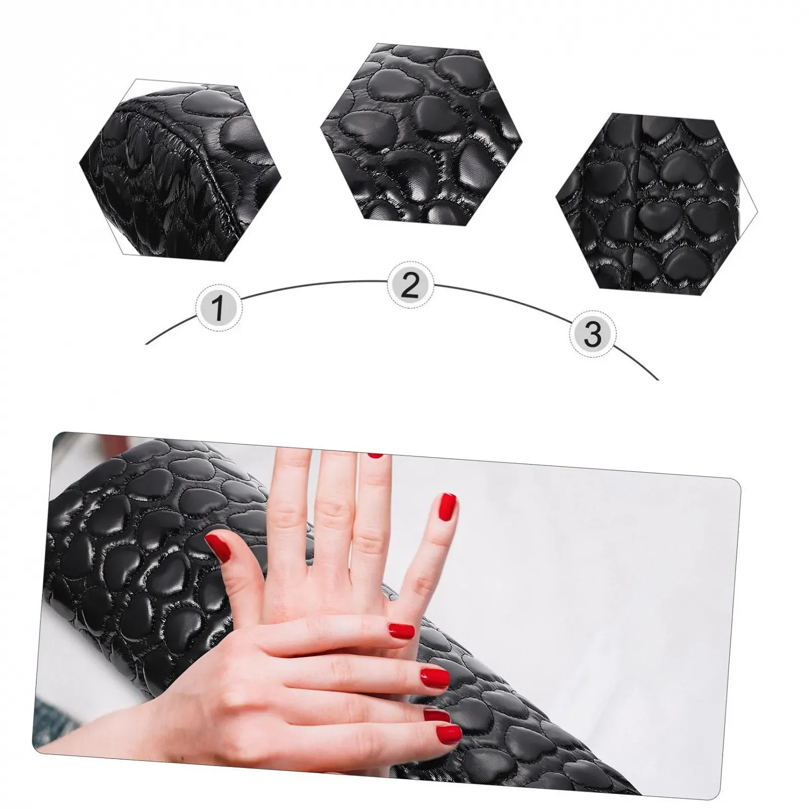 Подушечка для рук манікюрна у формі серця, фото №4 Подушечка для рук манікюрна у формі серця, фото №4