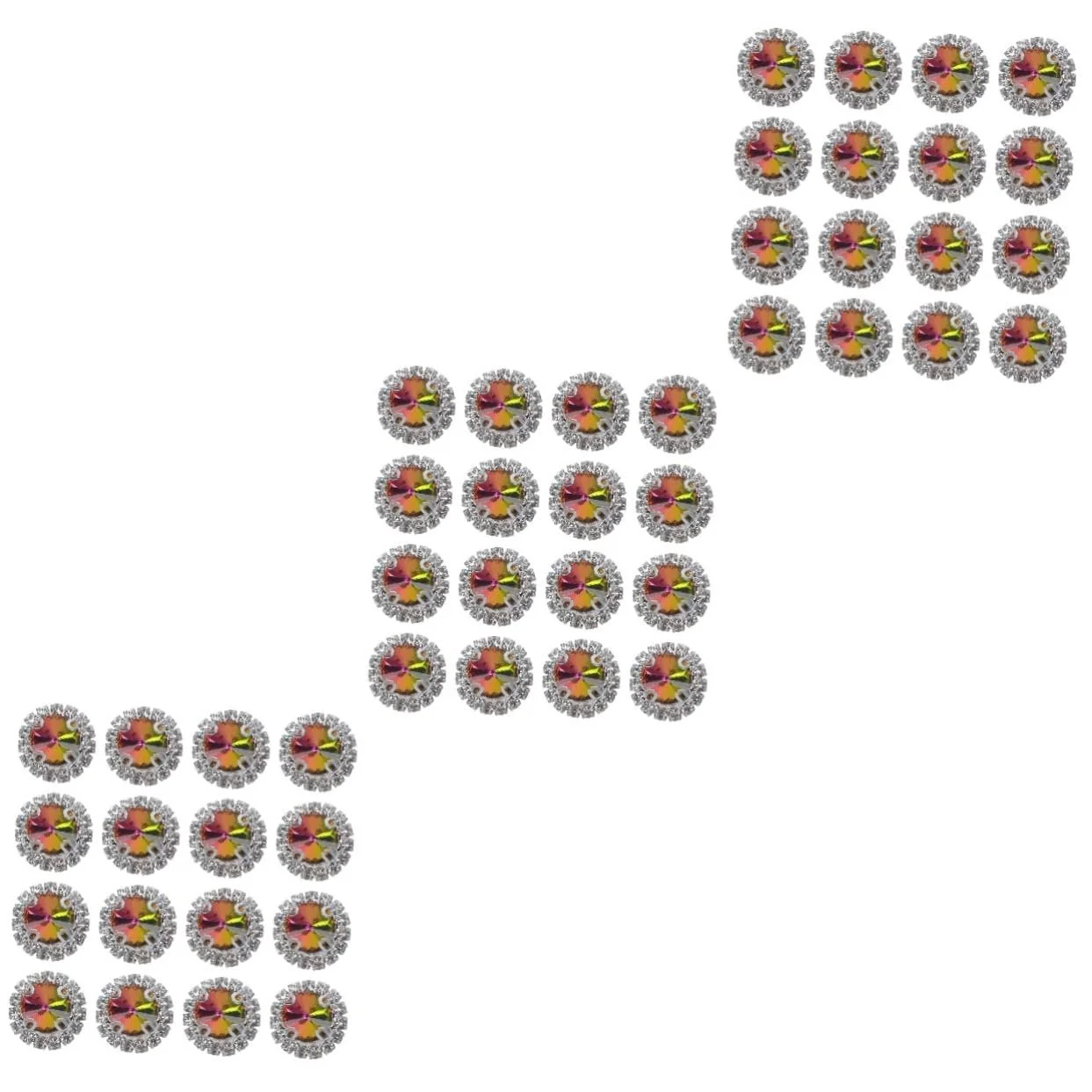 Стрази Tofficu Elegante Craft з плоскою основою, кристали для весільного декору, прикраси столу, 20 штук * 3, фото №1