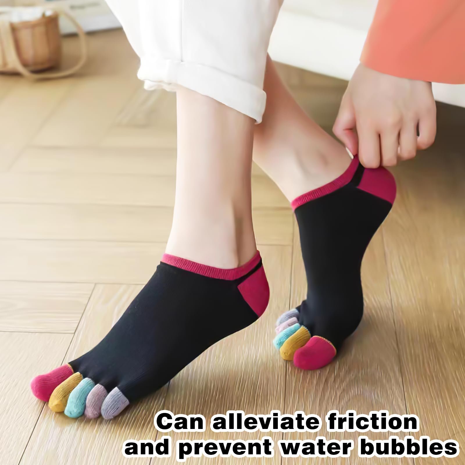 Шкарпетки з п'ятьма пальцями для жінок (4 пари), фото №5