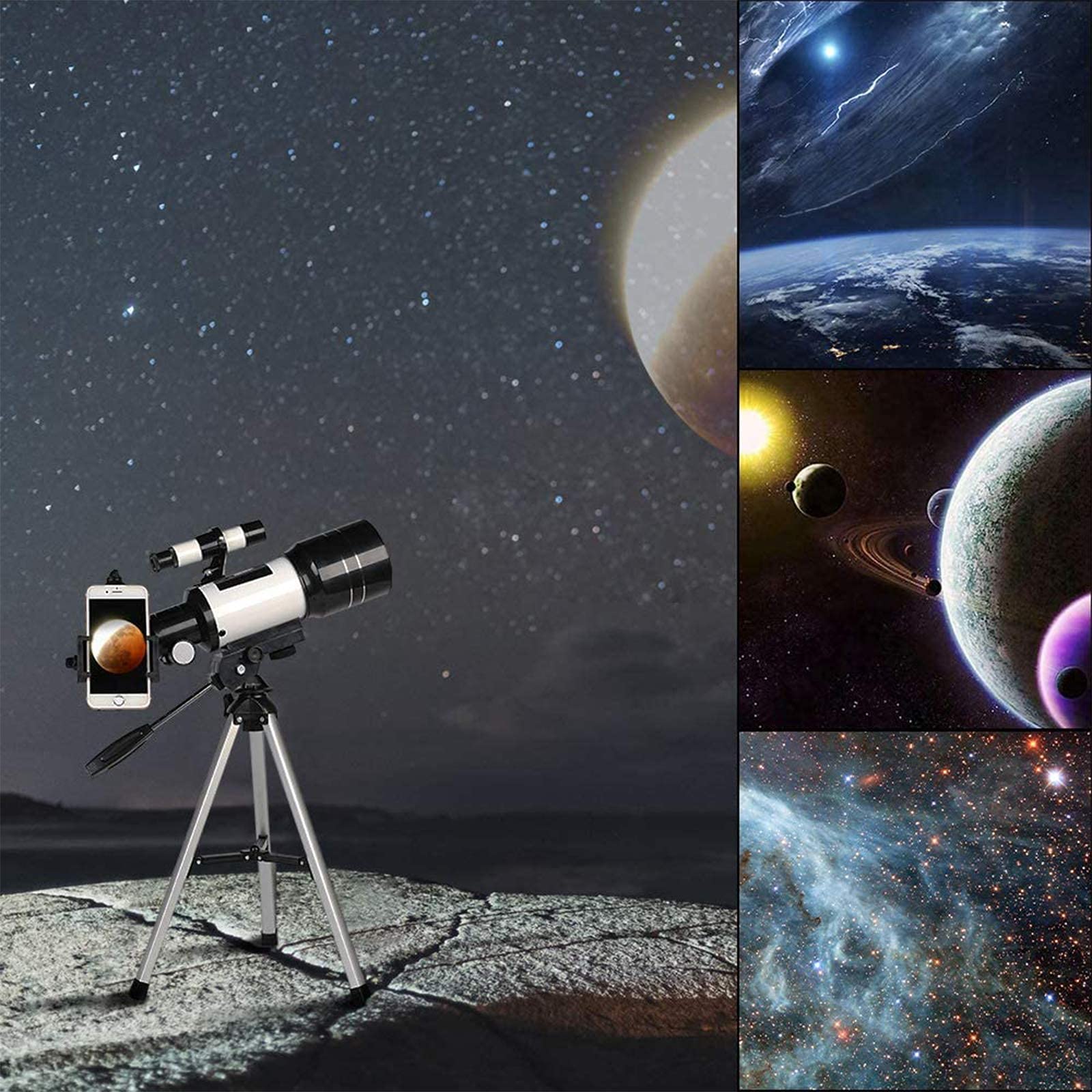 Телескоп ADITAM Telescope 300mm HD Spotting Scope з Bluetooth і Finder Scope, фото №3