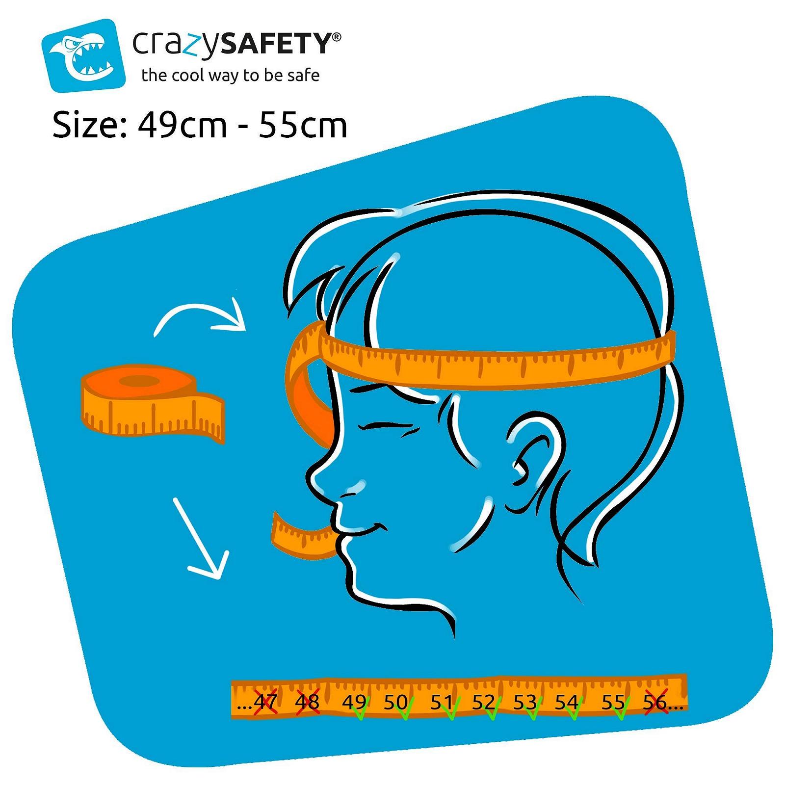 Шолом Crazy Safety дитячий велосипедний 49-55 см, фото №7