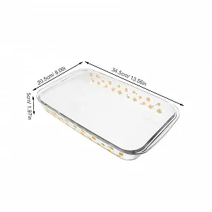 Форма для запікання Alipis прямокутна з термостійкого скла штабельована для посудомийної машини synthetic.ua - Фото 1