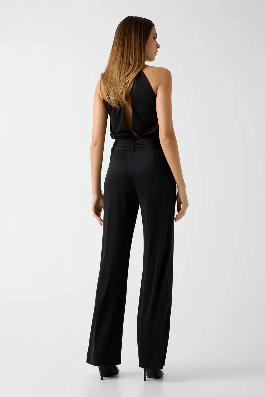 Женский сатиновый топ GUESS JEANS / Черный / Размер S, фото №4