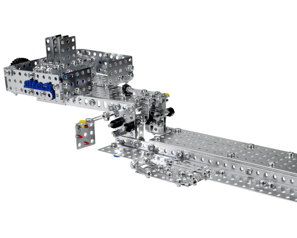 Металевий набір для будівництва Eitech 00331 - вантажівка з причепом, набір моделі з 2180 деталей, вантажівка приблизно 90 см, фото №7